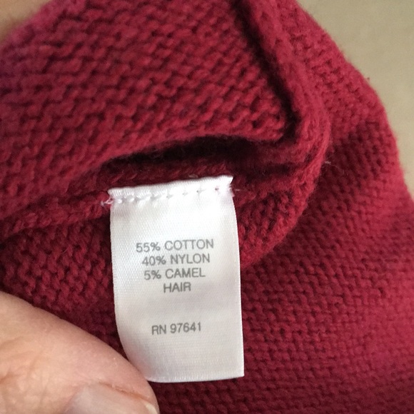 Cranberry, button back sweater from JJill - Picture 4 of 4